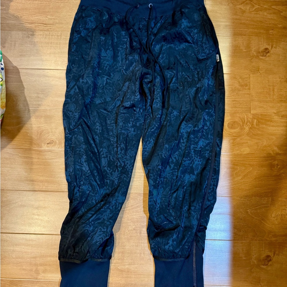 Nike Sportswear Dark Navy Patterned Jogger Pants with Zippers